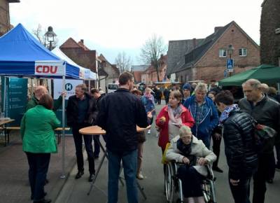 CDU Infostand auf dem Frühlingsmarkt in Osterwick